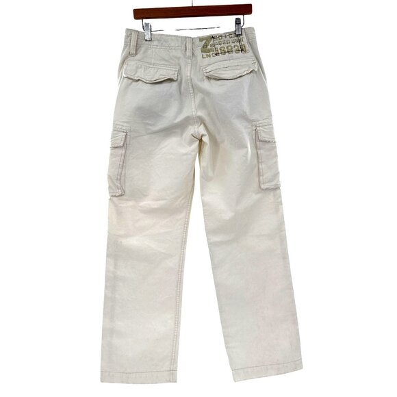 Z-Brand Mens Cargo Pants 29x32 Beige Cotton Blend Straight Leg - Picture 2 of 11
